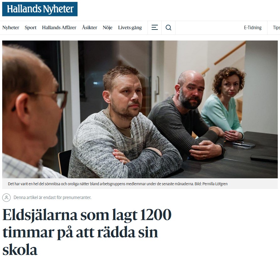 HN: Eldsjälarna som lagt 1200 timmar på att rädda sin skola