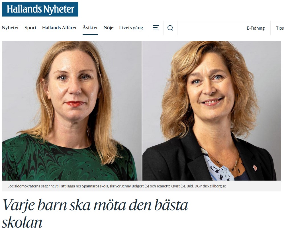 HN: Varje barn ska möta den bästa skolan